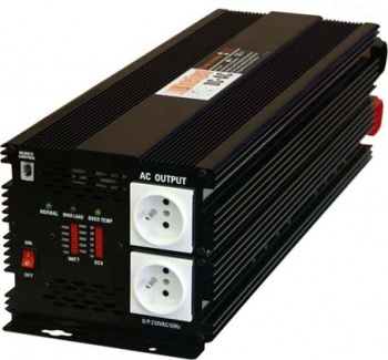 Měnič napětí + UPS z 12V DC / 230V AC 5000W trvale